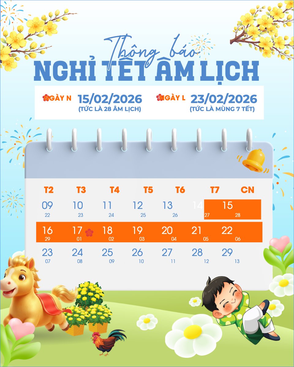 Thông báo nghỉ tết âm lịch