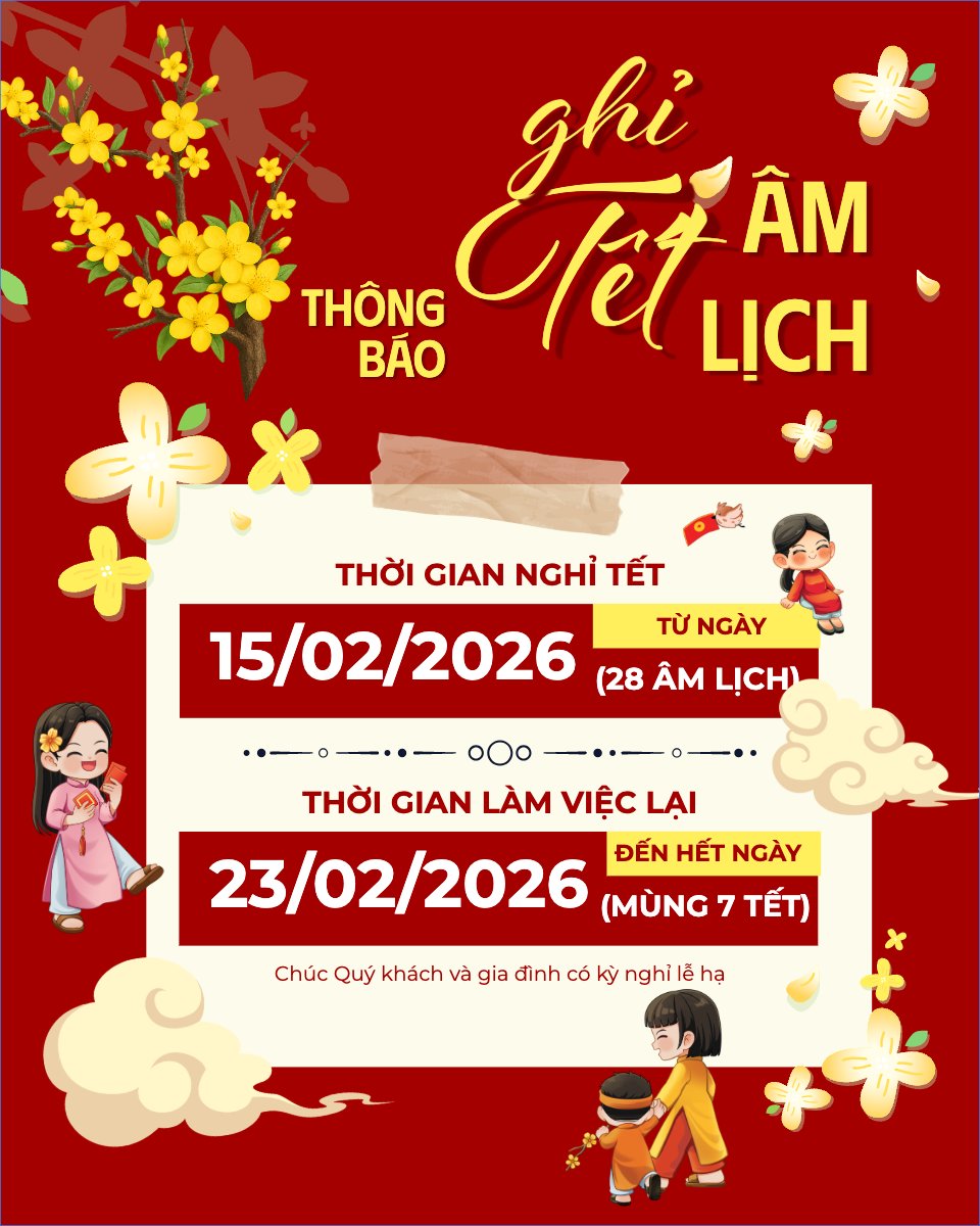Thông báo nghỉ tết âm lịch