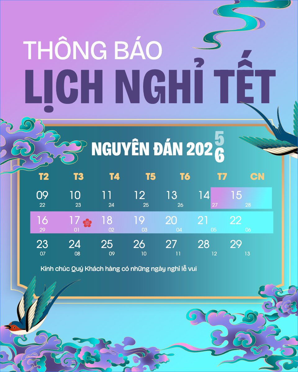 Thông báo nghỉ tết Nguyên Đán