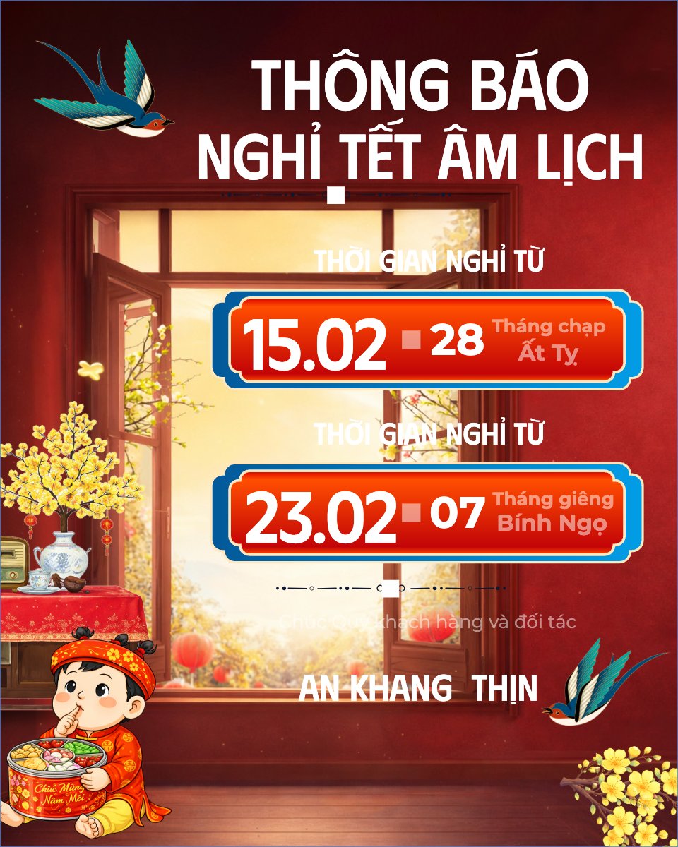 Thông báo nghỉ tết âm lịch