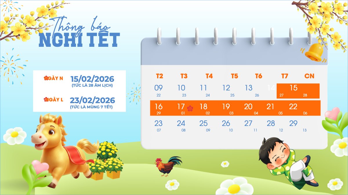 Thông báo nghỉ tết âm lịch