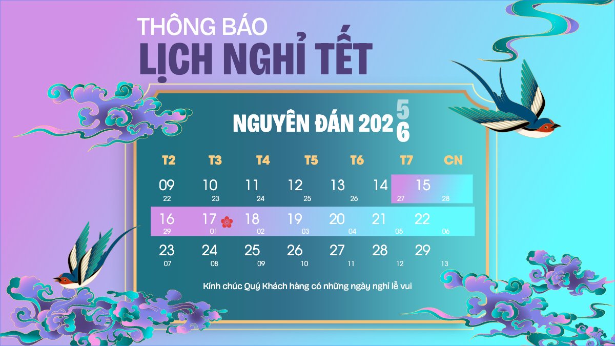 Thông báo nghỉ tết