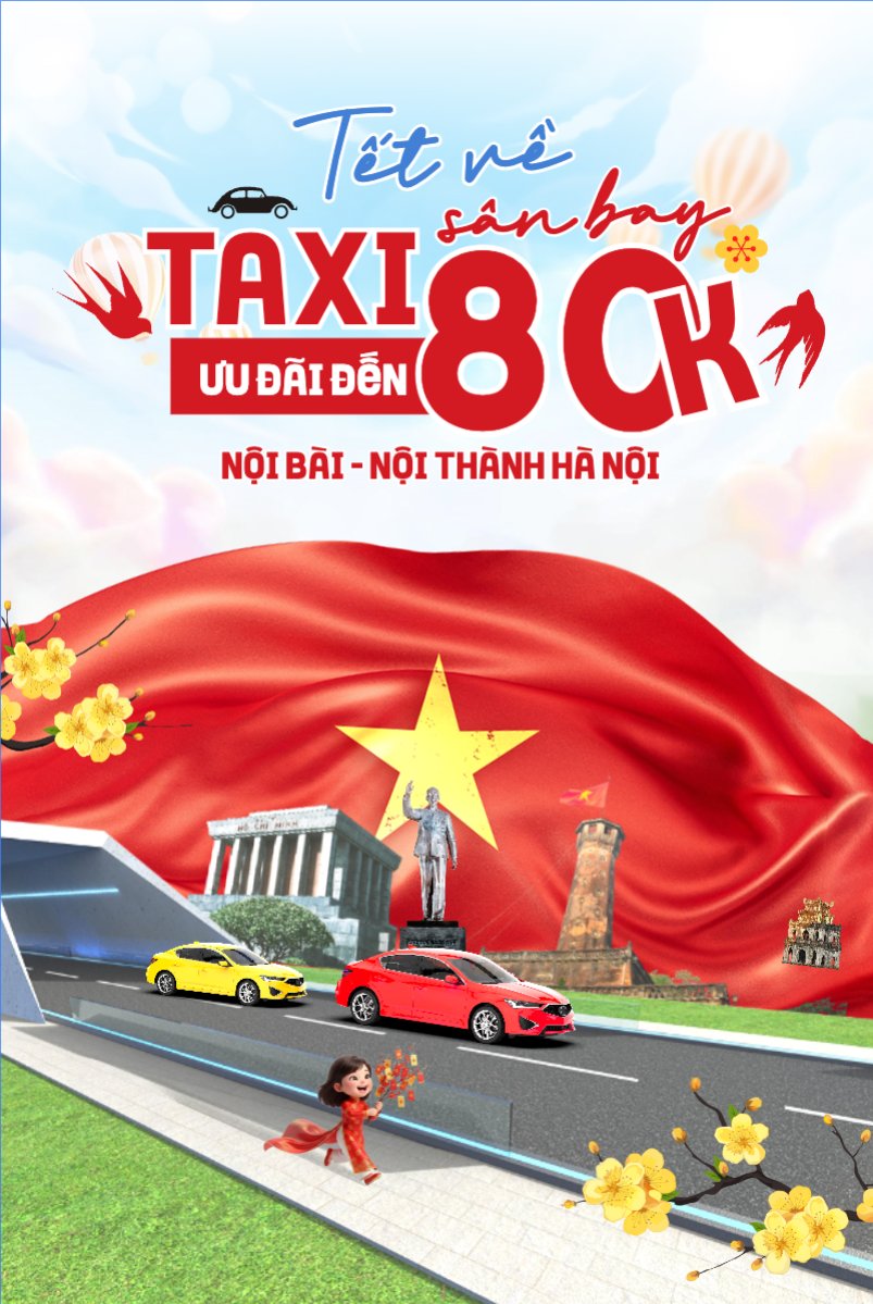 Tết về taxi sân bay ưu đãi đến 80k
