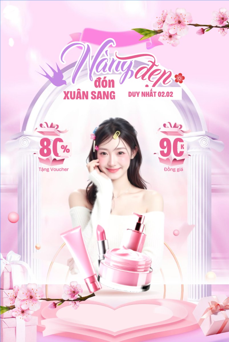 Nàng đẹp đón xuân sang duy nhất 02.02