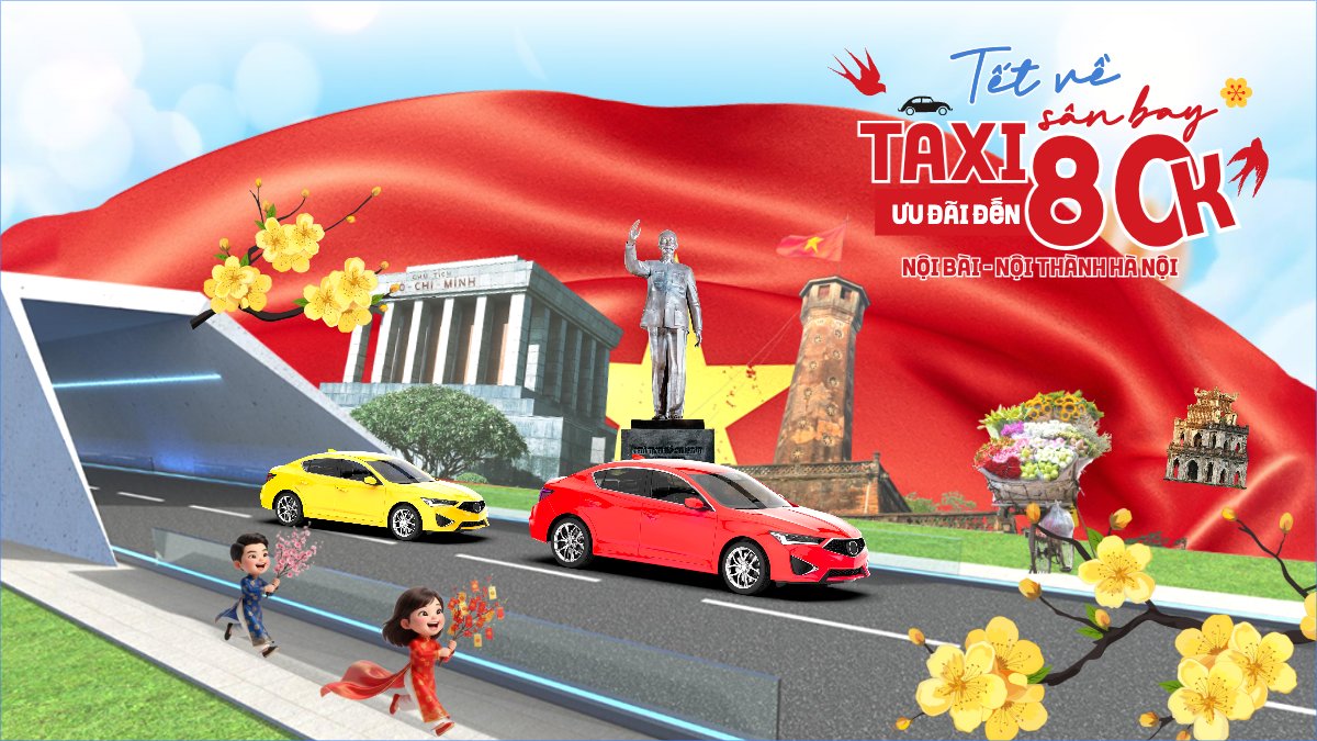 Tết về taxi sân bay ưu đãi đến 80k