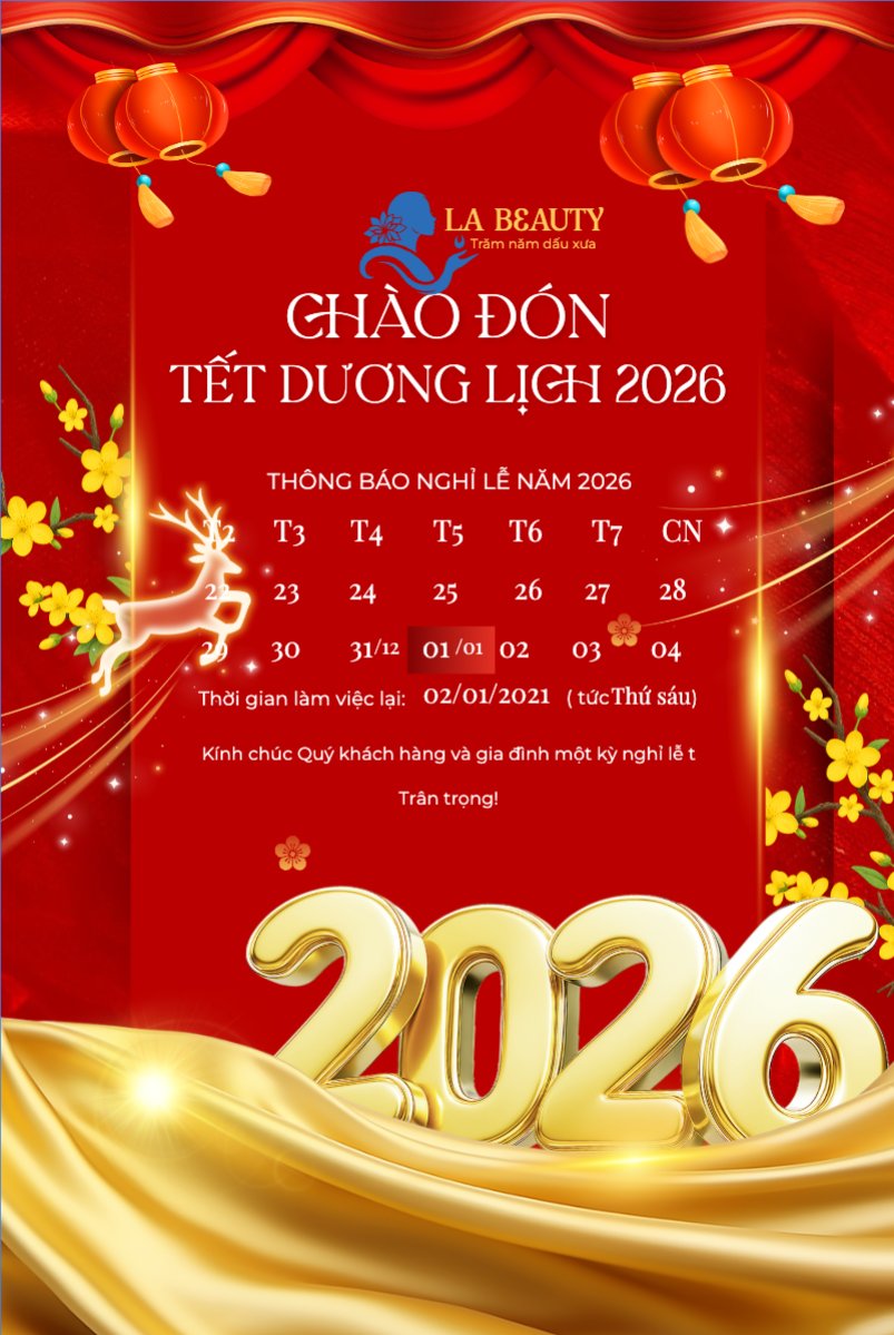 Thông báo lịch nghỉ Tết dương lịch 2026