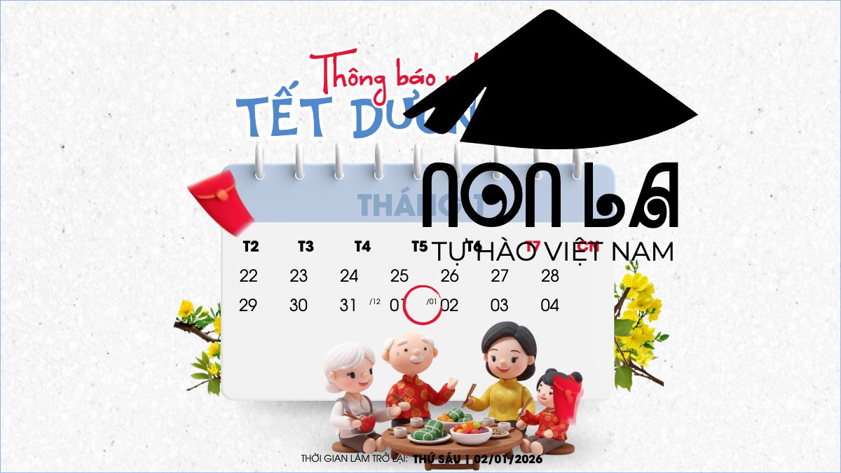 Thông báo nghỉ tết dương lịch