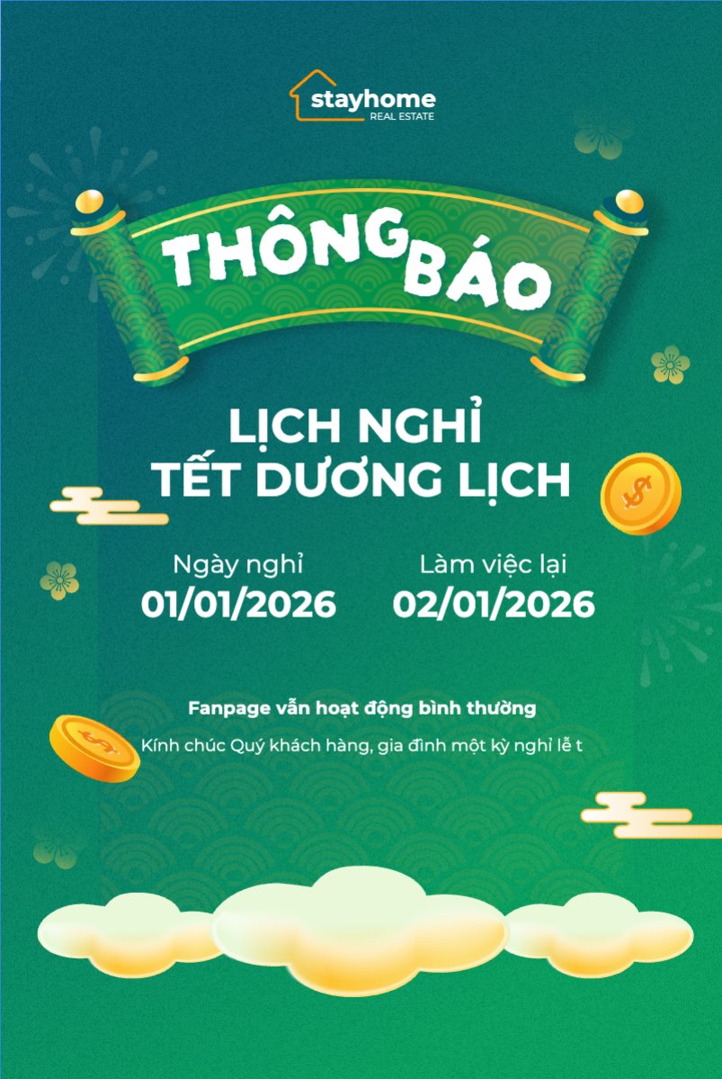 Thông báo lịch nghỉ Tết dương lịch 2026