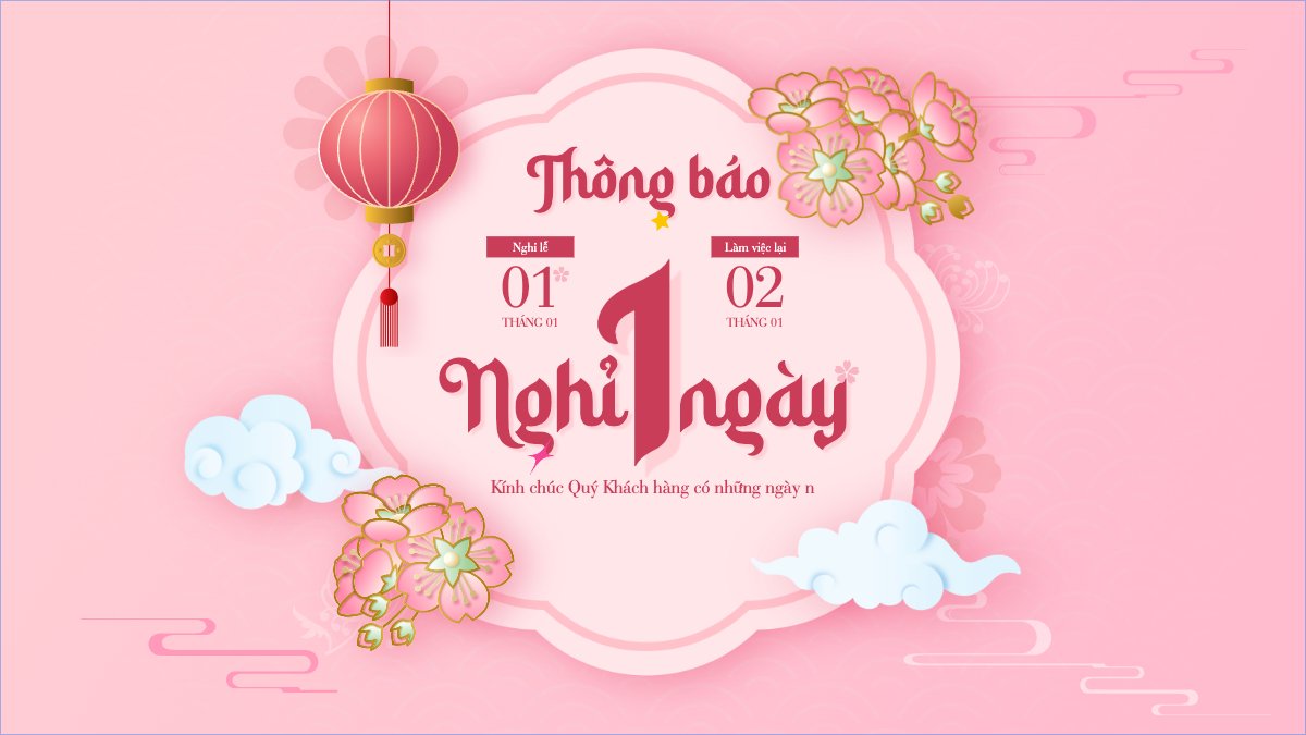 Thông báo lịch nghỉ Tết dương lịch 2026