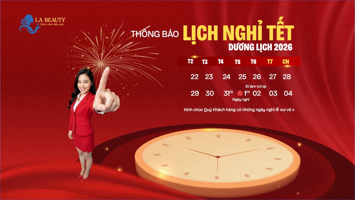 Thông báo lịch nghỉ Tết dương lịch 2026