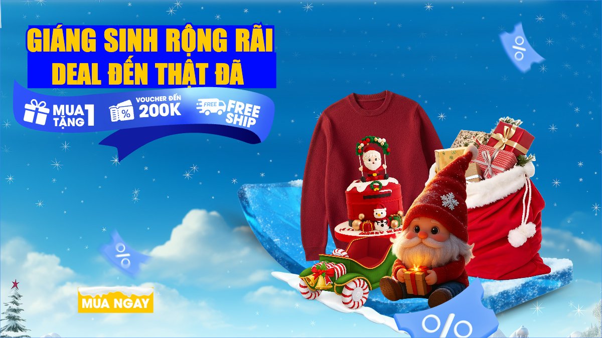 Giáng sinh rộng rãi deal đến thật đã