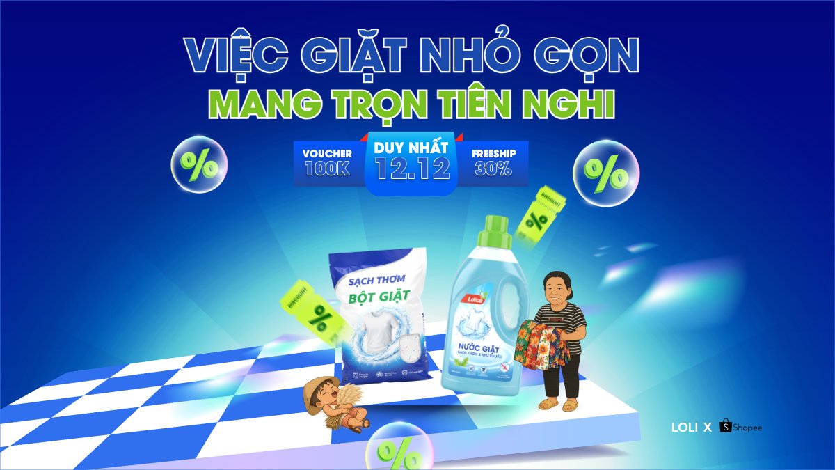 Việc giặt nhỏ gọn mang trọn tiện nghi