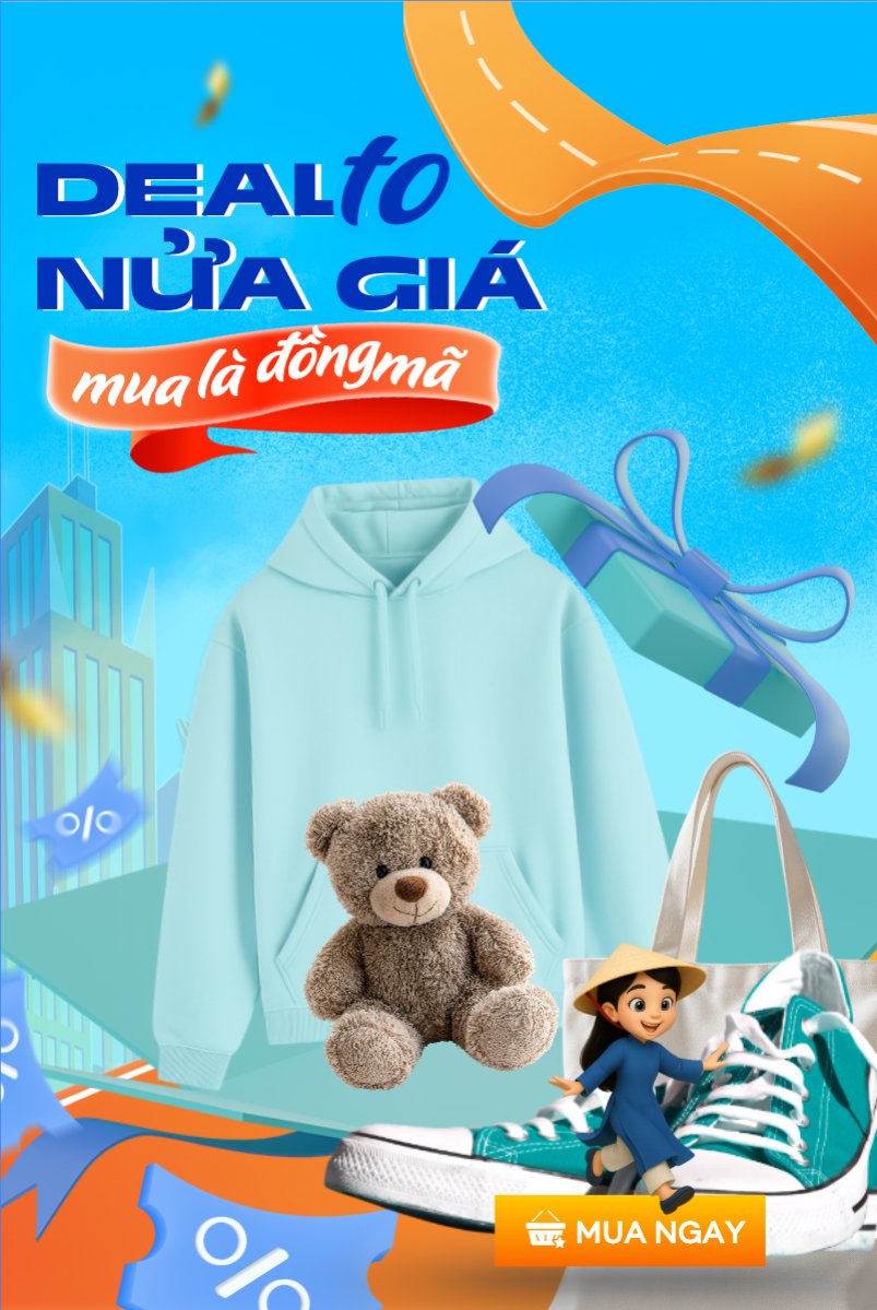 Deal to nửa giá mua là đồng mã