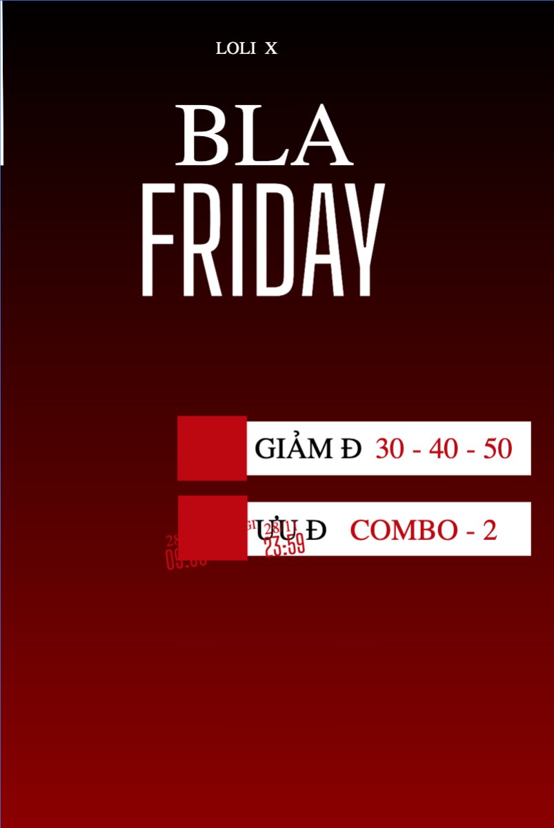 Black friday giảm giá