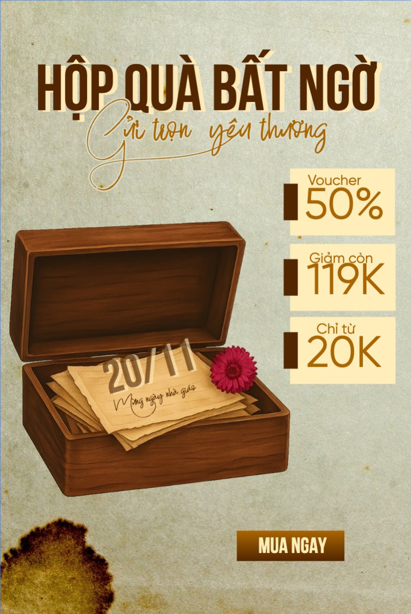 Sale hộp quà quà bất ngờ