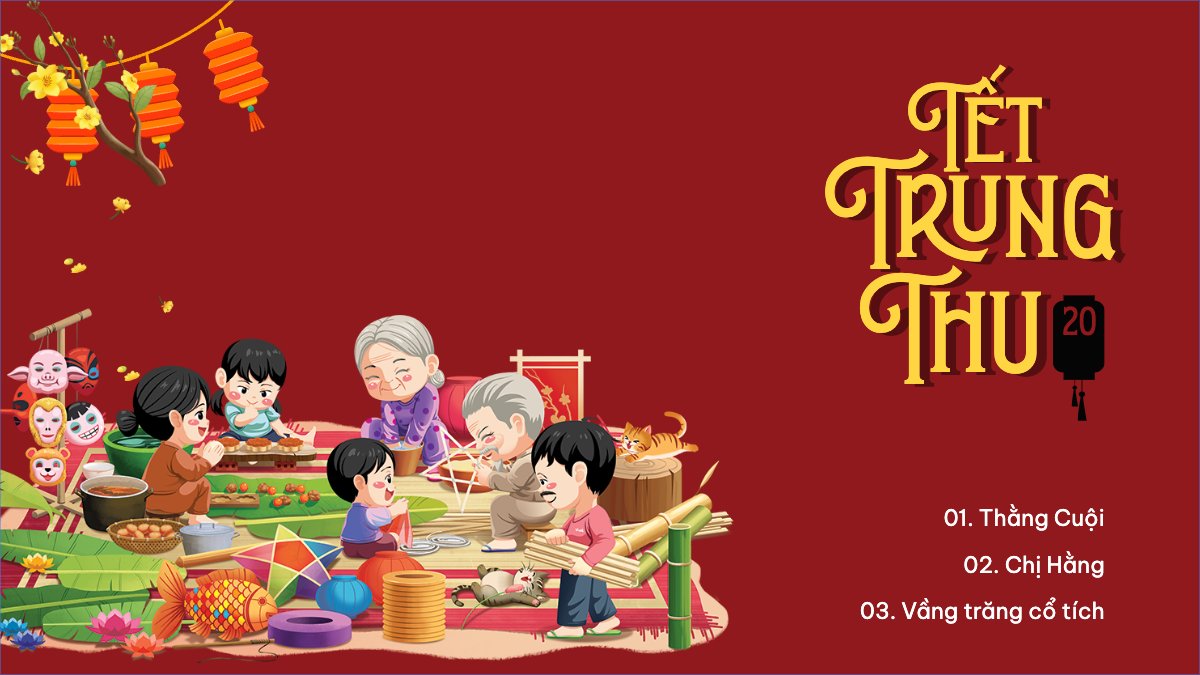 Trung thu, Tết Đoàn Viên, mid-autumn festival, sự kiện, event, dễ thương, cute, chibi, hoạt hình, cartoon