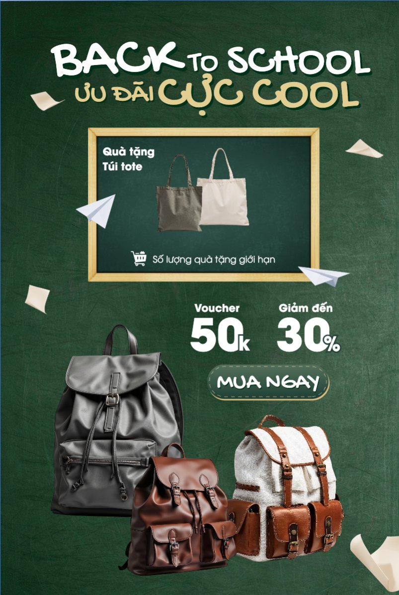 Tựu trường, đến trường, nhập học, giáo dục, education, school, trường học, túi, bag, balo, hiện đại, modern