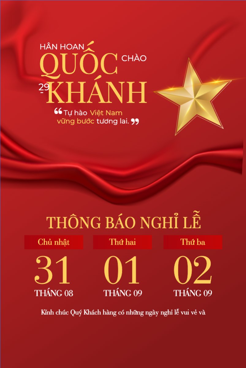 2/9, Quốc Khánh, lễ hội, thông báo, lịch nghỉ, Việt Nam, sự kiện, event, hiện đại, modern