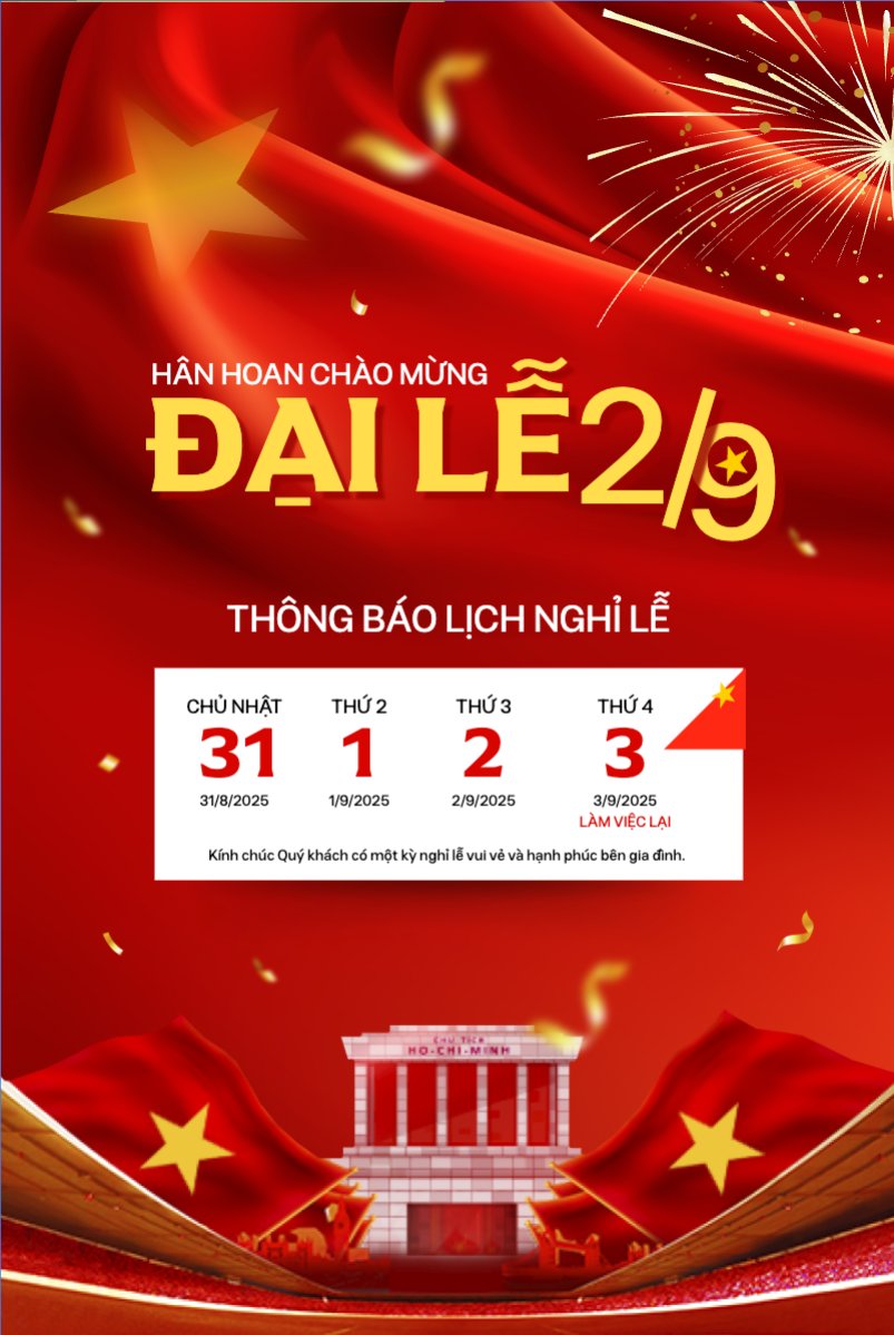 2/9, Quốc Khánh, lễ hội, thông báo, lịch nghỉ, Việt Nam, sự kiện, event, hiện đại, modern