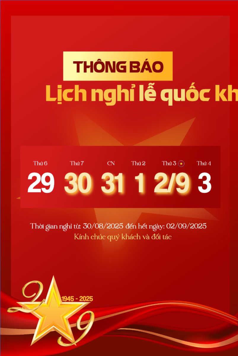 2/9, Quốc Khánh, lễ hội, thông báo, lịch nghỉ, Việt Nam, sự kiện, event, hiện đại, modern