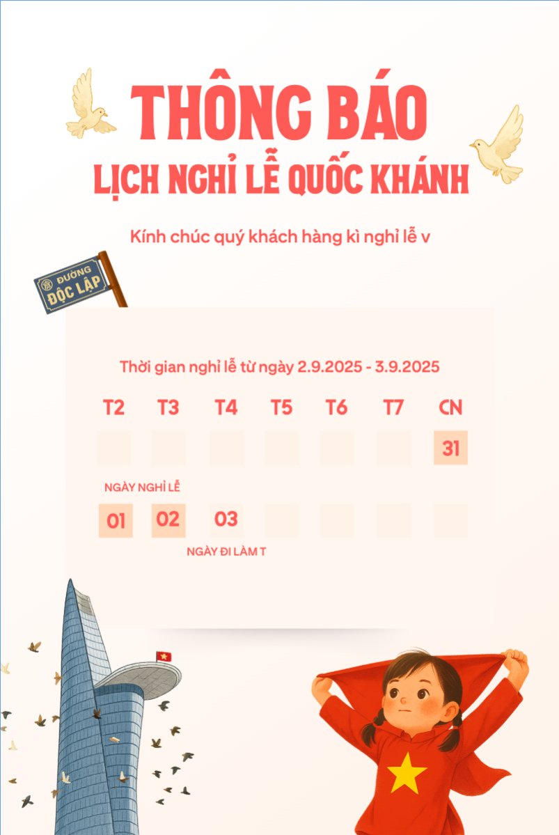 2/9, Quốc Khánh, lễ hội, thông báo, lịch nghỉ, Việt Nam, sự kiện, event, dễ thương, cute