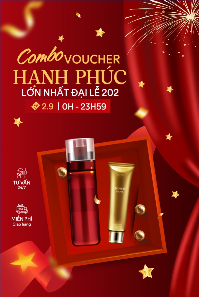 2/9, Quốc Khánh, lễ hội, Việt Nam, làm đẹp, spa, beauty, thẩm mỹ, skincare, hiện đại, modern	