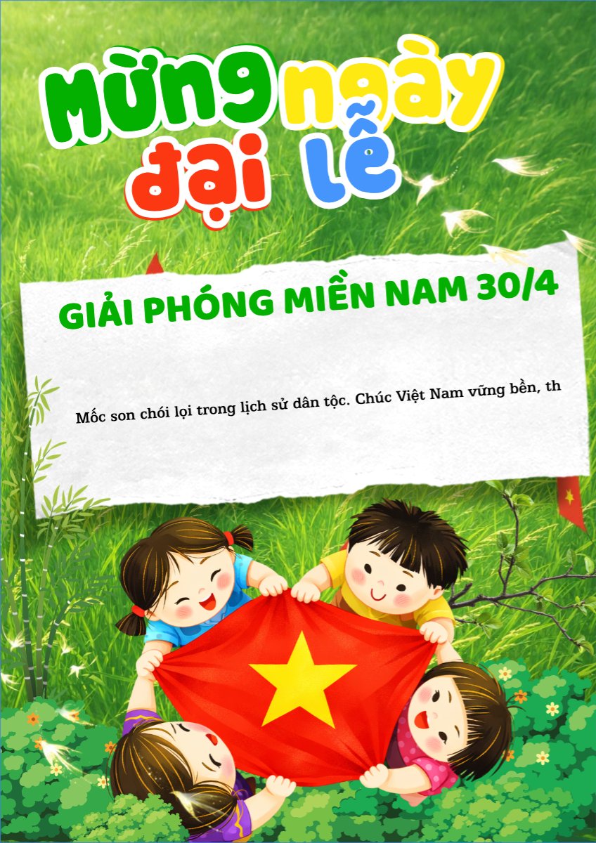 Nhiệt liệt chào mừng ngày Giải phóng miền Nam, thống nhất đất nước