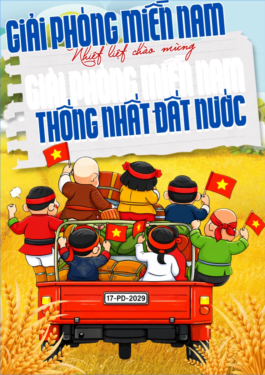 Nhiệt liệt chào mừng ngày Giải phóng miền Nam, thống nhất đất nước