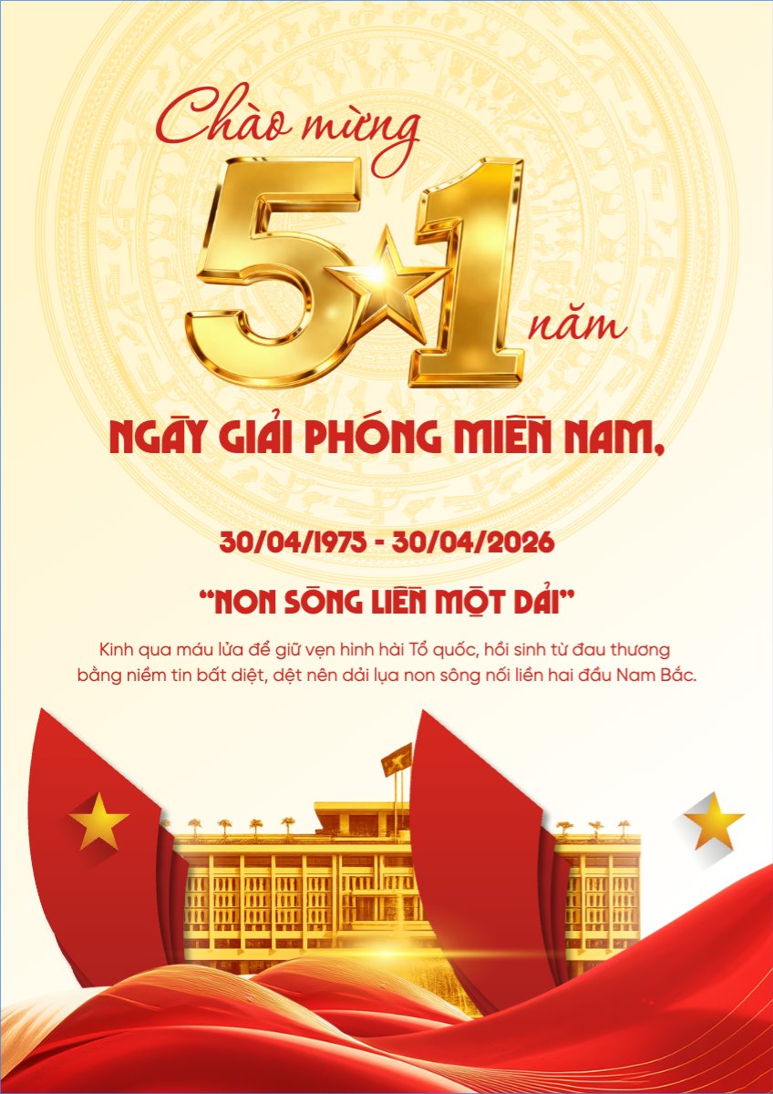 Nhiệt liệt chào mừng ngày Giải phóng miền Nam, thống nhất đất nước