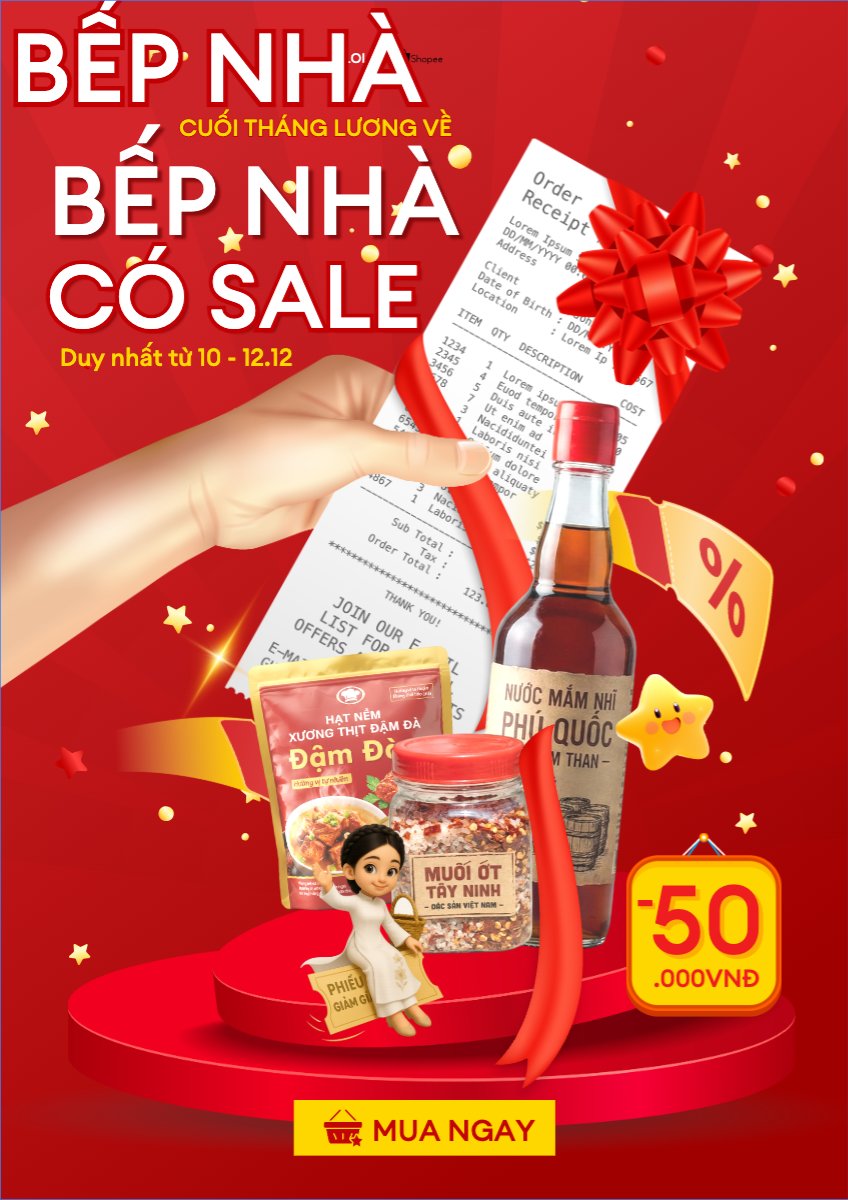 Cuối tháng lương về bếp nhà có sale