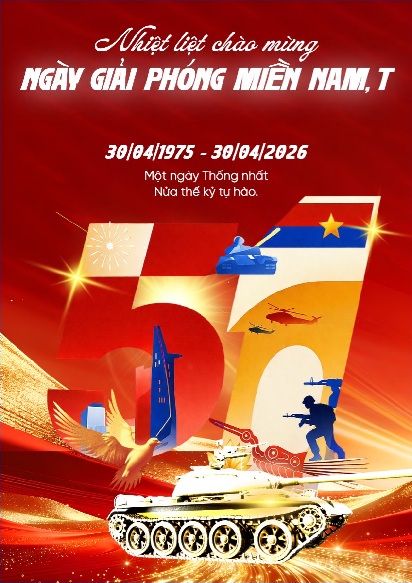 Nhiệt liệt chào mừng ngày Giải phóng miền Nam, thống nhất đất nước