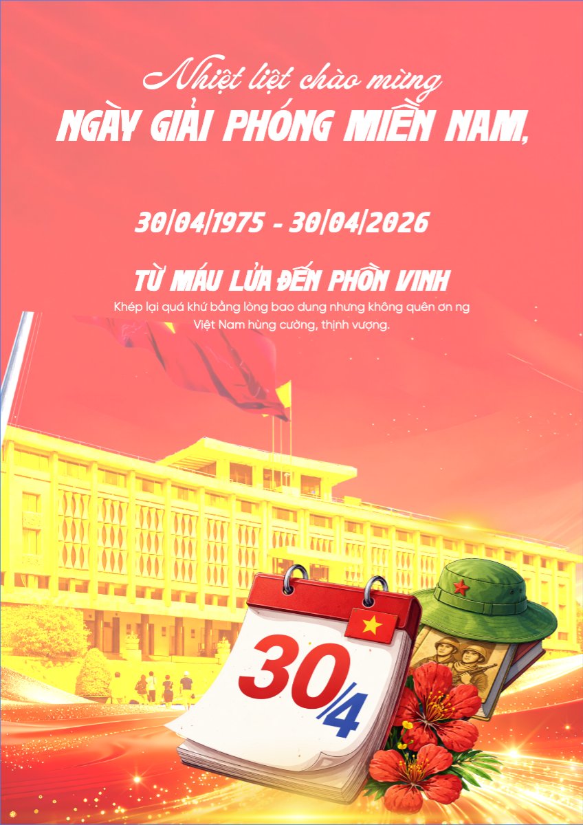 Nhiệt liệt chào mừng ngày Giải phóng miền Nam, thống nhất đất nước