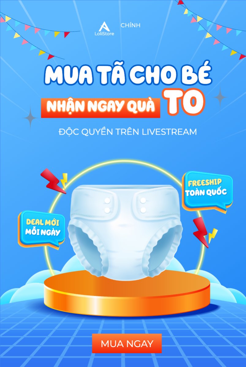 Kids, baby, trẻ em, giảm giá, ưu đãi, sale, sức khỏe, tả, bỉm, quảng cáo, sự kiện, event