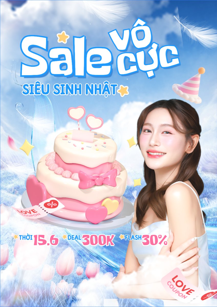 Sale vô cực siêu sinh nhật