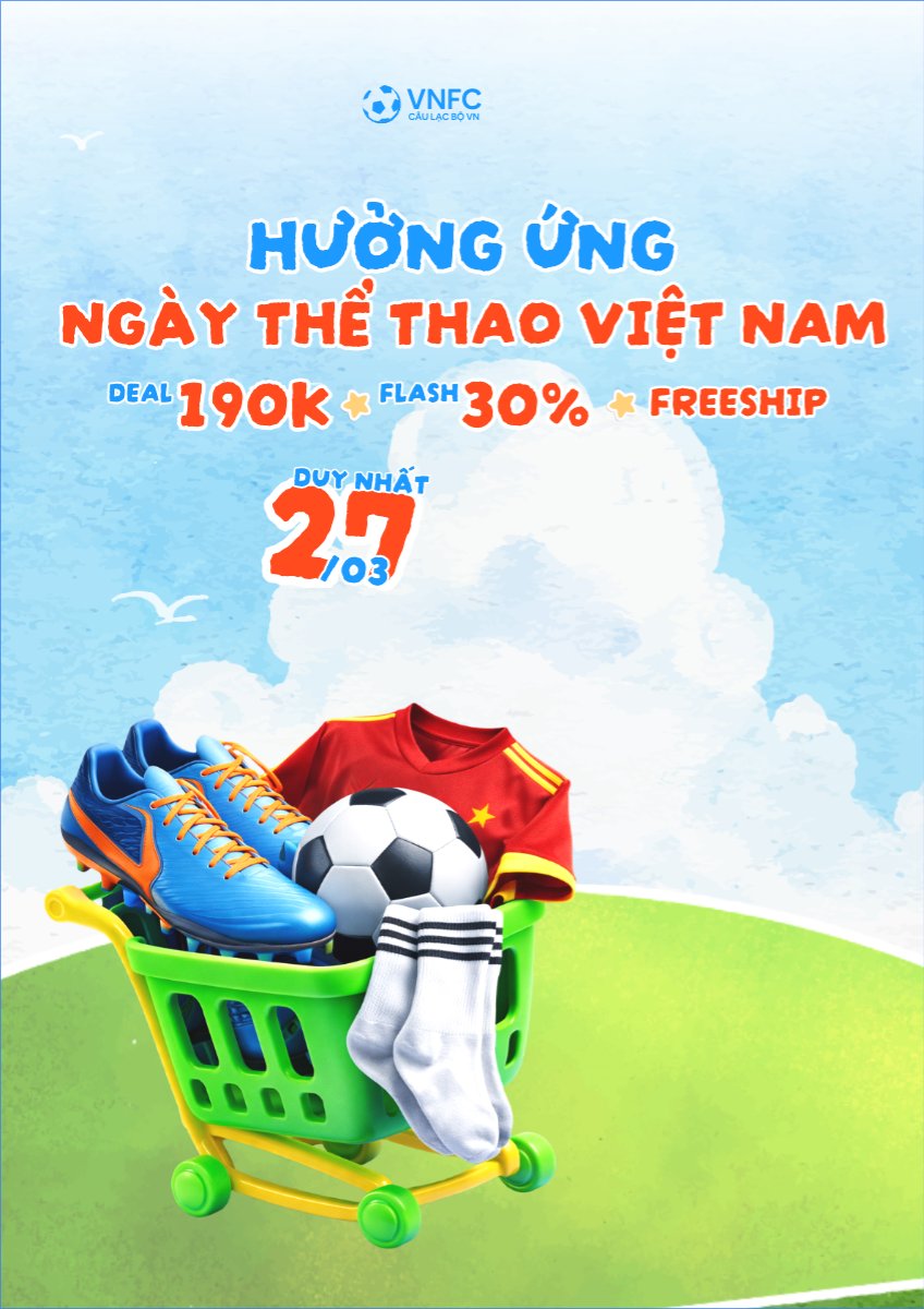 Chào mừng ngày thể thao Việt Nam 27/3