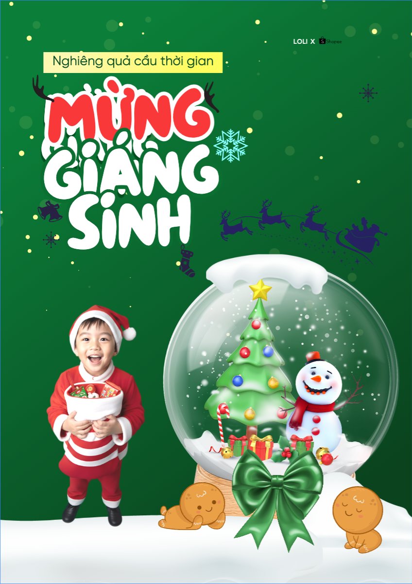 Nghiêng quả cầu thời gian mừng giáng sinh