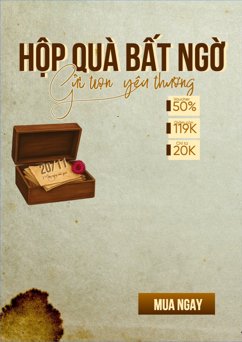Sale hộp quà bất ngờ 20/11