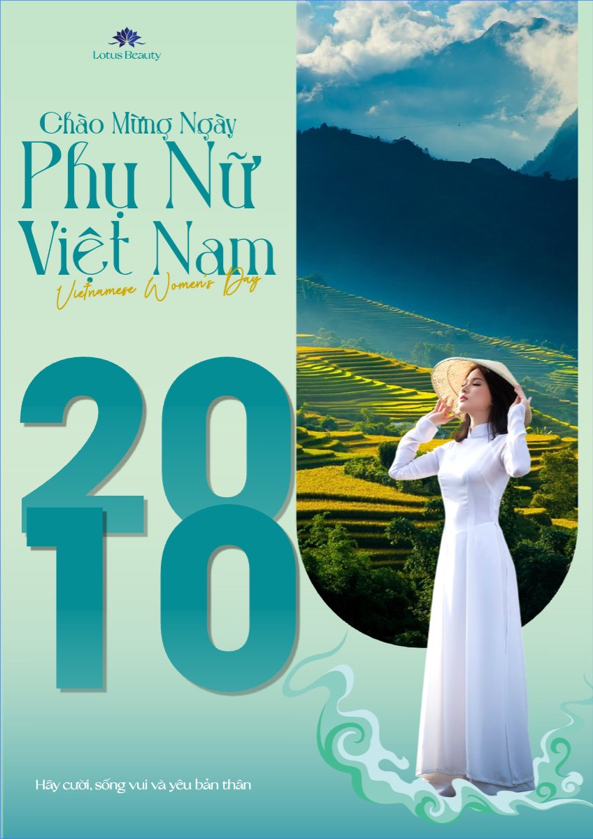 20/10, Ngày phụ nữ Việt Nam, Vietnamese Women's Day, phụ nữ, sự kiện, event, hiện đại, modern, đơn giản, simple
