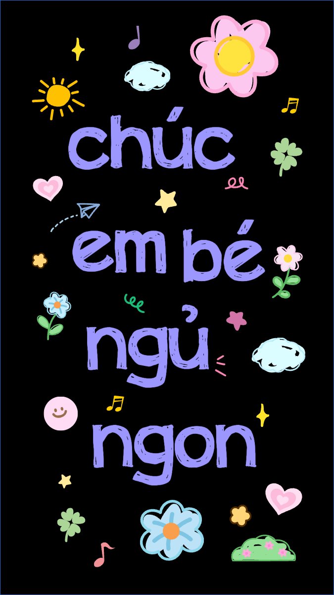 Chúc bé ngủ ngon