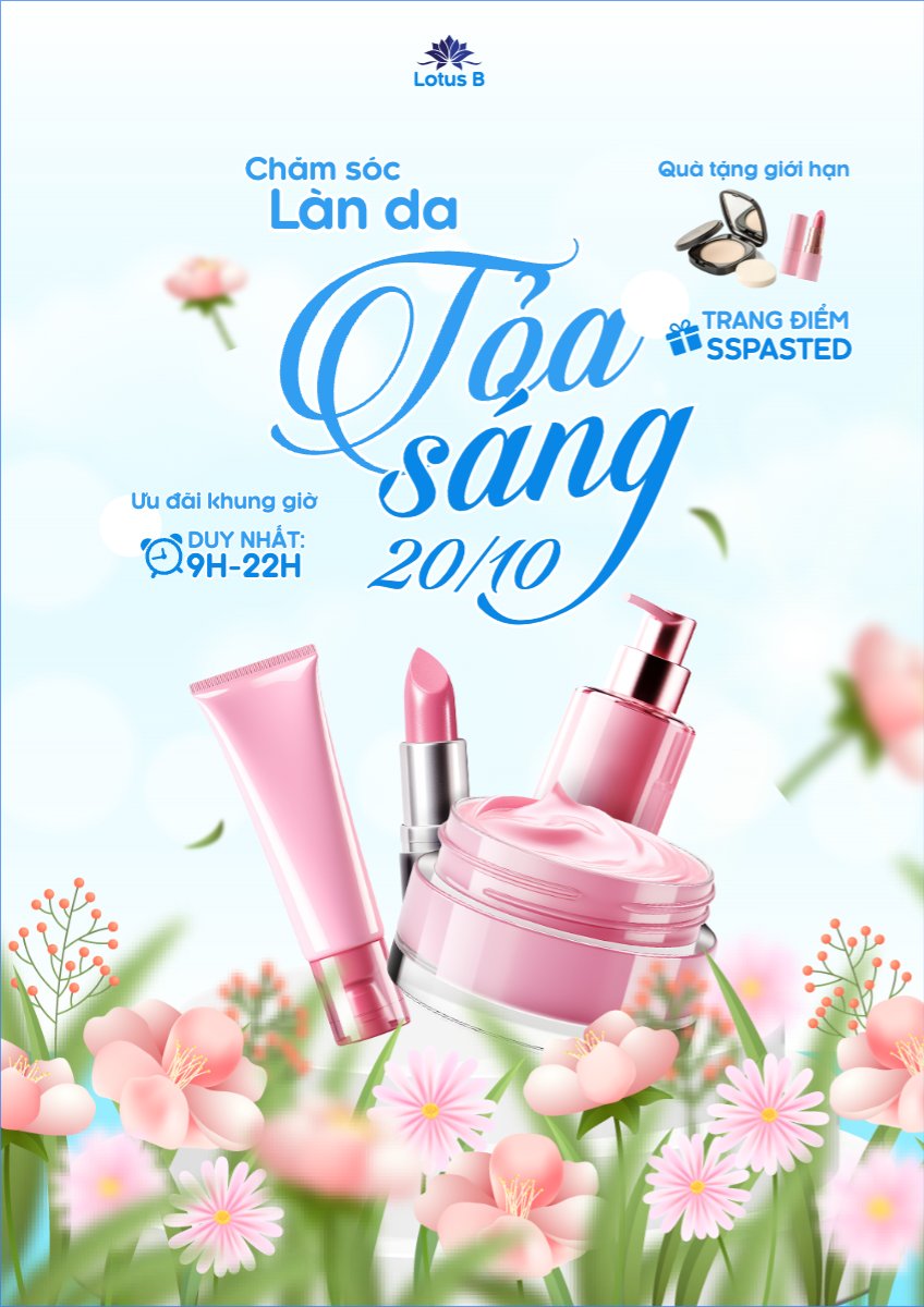20/10, Ngày phụ nữ Việt Nam, Vietnamese Women's Day, phụ nữ, sự kiện, event, mỹ phẩm, làm đẹp, beauty, hiện đại, modern, hoa lá