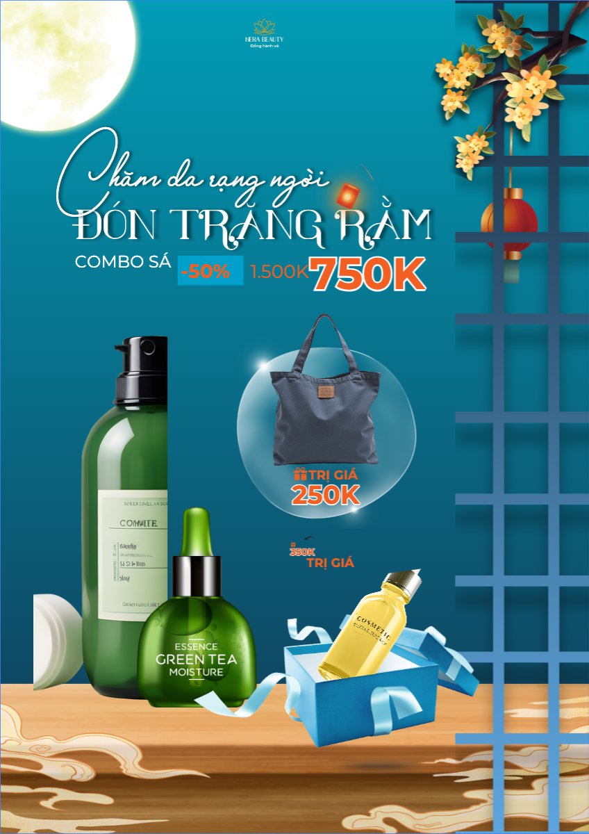 Trung thu, Tết Đoàn Viên, mid-autumn festival, sự kiện, event, lễ hội, festival, mỹ phẩm, beauty, làm đẹp, sale, giảm giá, hiện đại, modern
