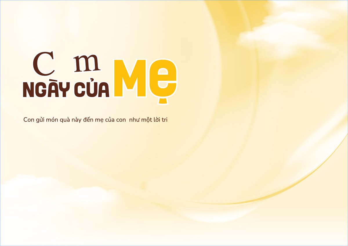 Chúc mừng ngày của Mẹ
