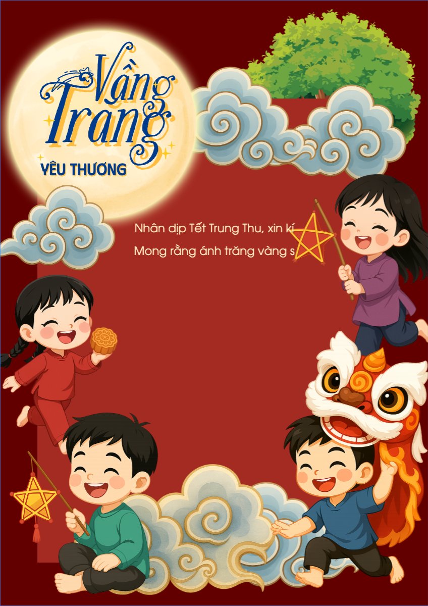 Trung thu, Tết Đoàn Viên, mid-autumn festival, sự kiện, event, dễ thương, cute, chibi, hoạt hình, cartoon
