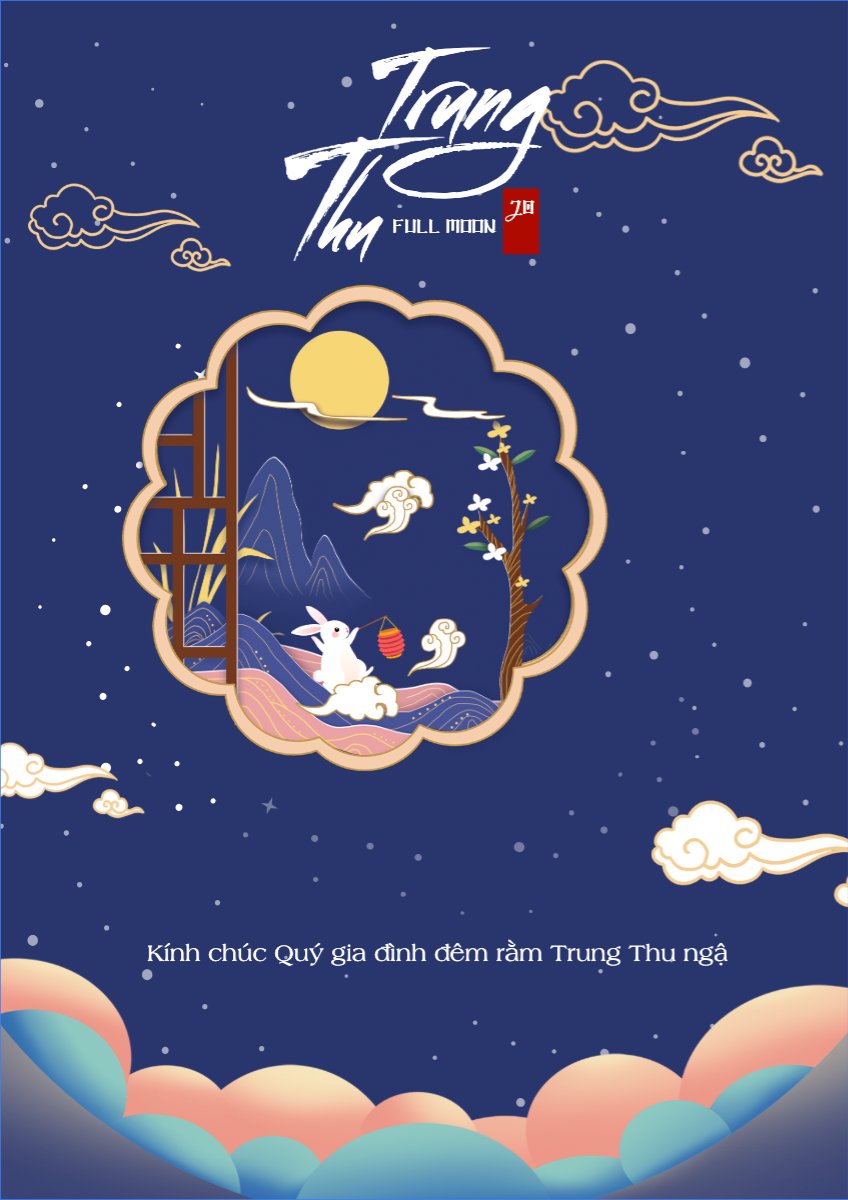 Trung thu, Tết Đoàn Viên, mid-autumn festival, sự kiện, event, dễ thương, cute, chibi, hoạt hình, cartoon