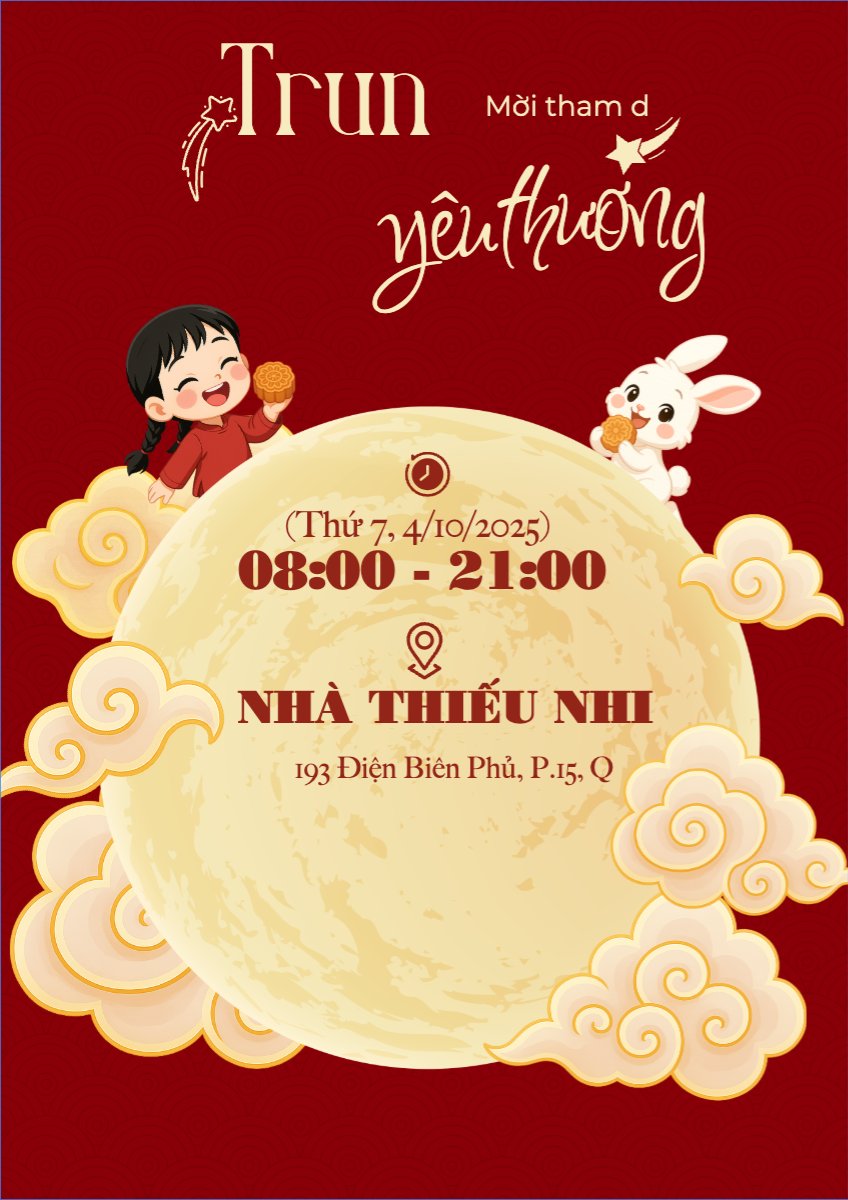 Trung thu, Tết Đoàn Viên, mid-autumn festival, sự kiện, event, dễ thương, cute, chibi, hoạt hình, cartoon