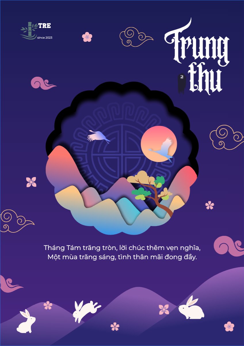 Trung thu, Tết Đoàn Viên, mid-autumn festival, sự kiện, event, lễ hội, festival, dễ thương, cute, hiện đại, modern