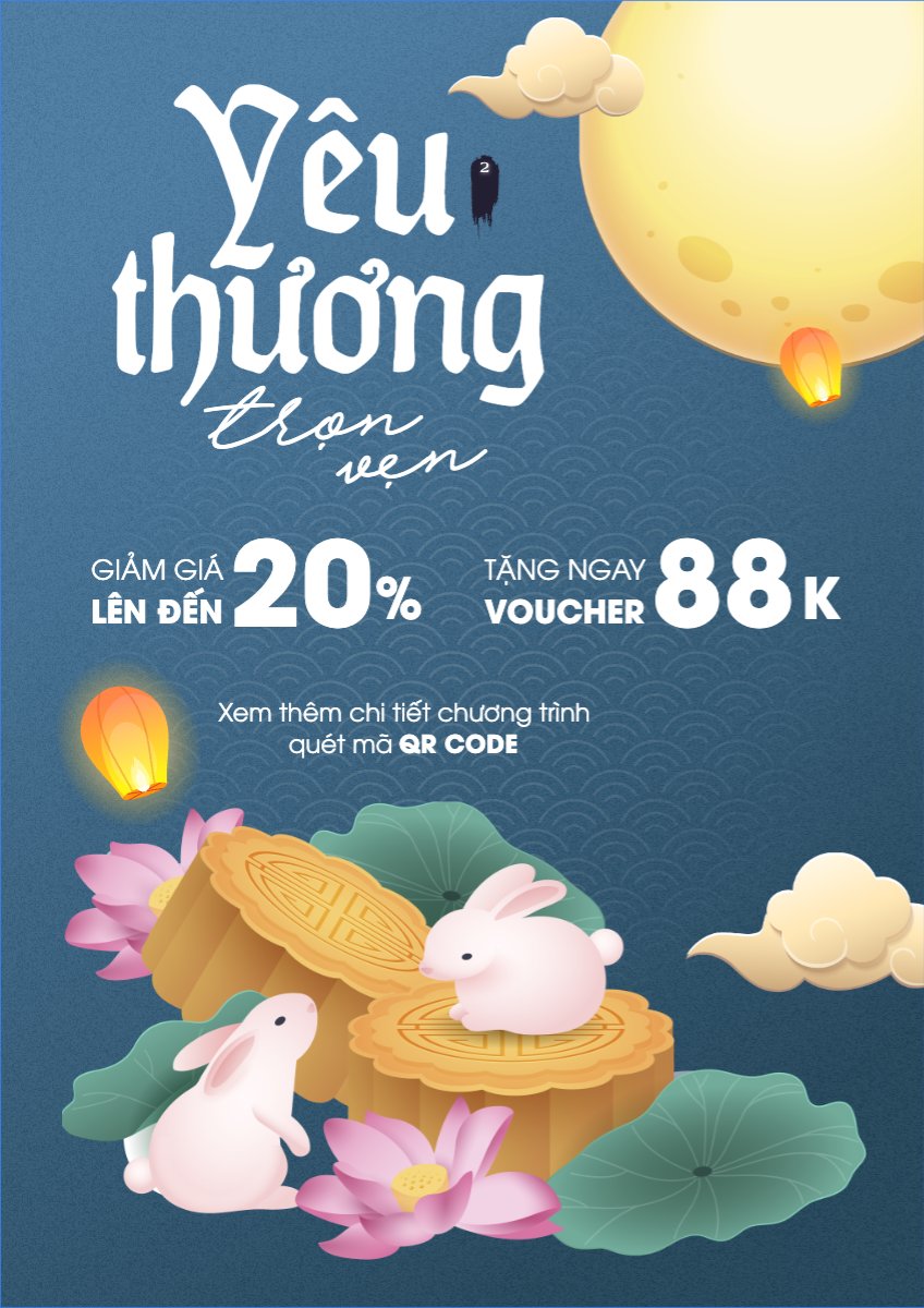 Trung thu, Tết Đoàn Viên, mid-autumn festival, sự kiện, event, lễ hội, festival, sale, giảm giá, cute, dễ thương