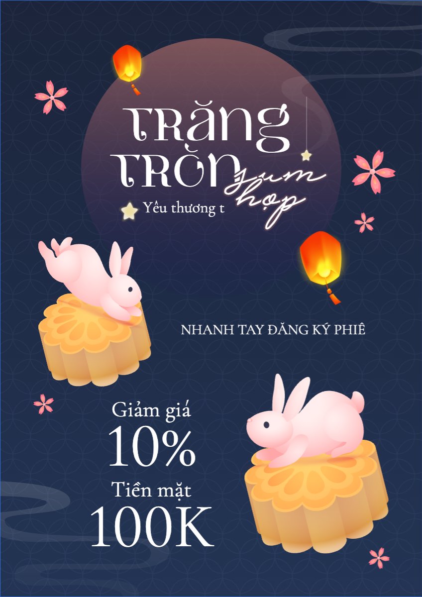 Trung thu, Tết Đoàn Viên, mid-autumn festival, sự kiện, event, lễ hội, festival, sale, giảm giá, dễ thương, cute