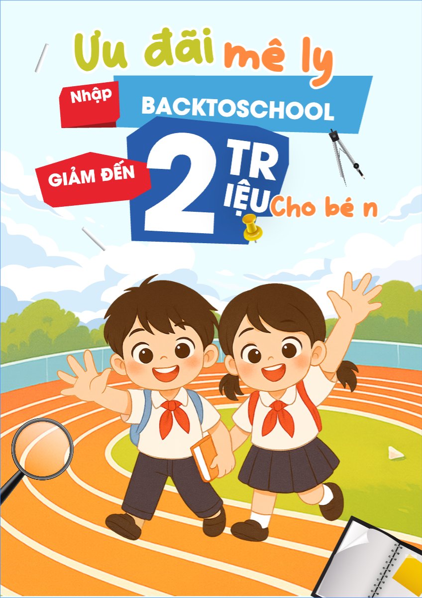 Tựu trường, đến trường, nhập học, giáo dục, education, school, trường học, dễ thương, cute, chibi, hoạt hình, cartoon