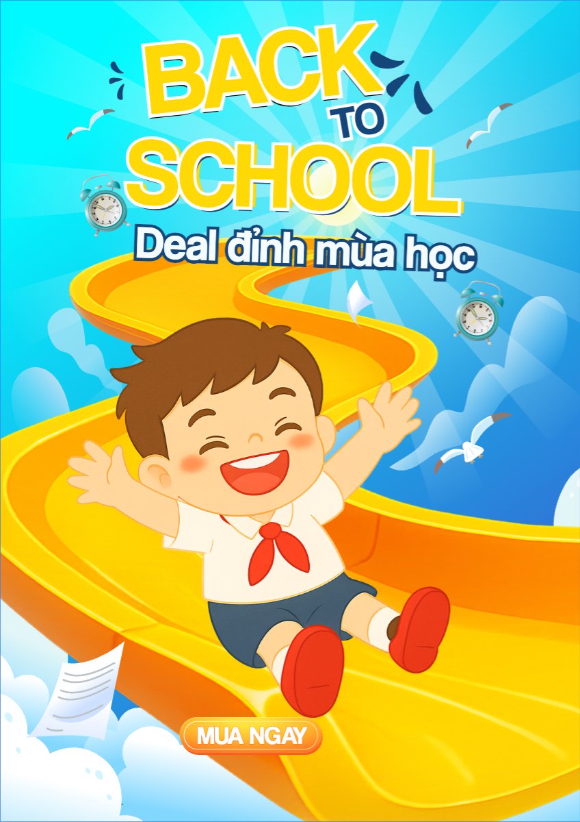 Tựu trường, đến trường, nhập học, giáo dục, education, school, trường học, dễ thương, cute, chibi, hoạt hình, cartoon